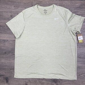 Nike T Shirt Size 2XL Mens Olive Aura Dri Fit Legend Veneer Short Sleeve